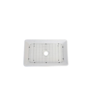 Single Bowl Farmhouse Porcelain Sink White