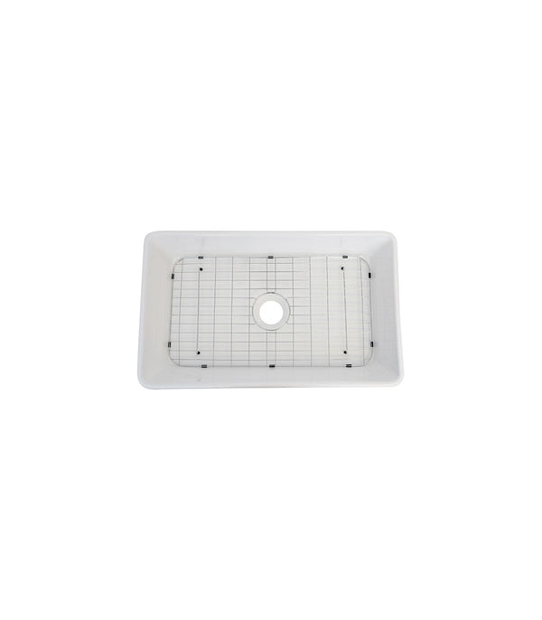 Single Bowl Farmhouse Porcelain Sink White