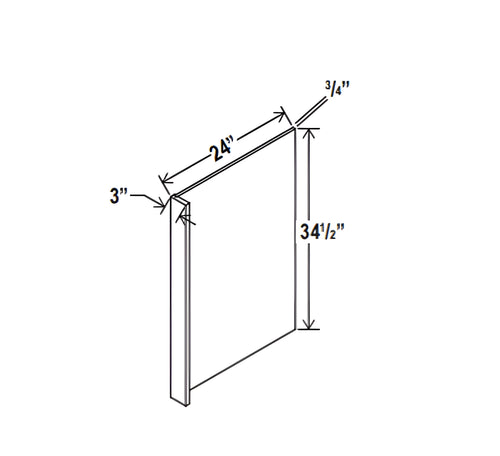 Sage Breeze- Dishwasher Return Panel w/3"W Filler