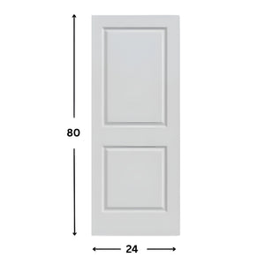 Puerta moldeada de núcleo hueco de 2 paneles con imprimación blanca