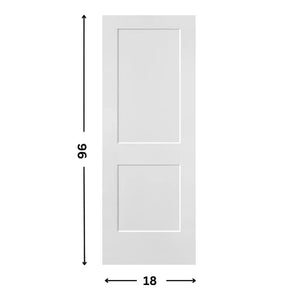 2-panel Hollow Moulded Shaker Door ( 96" height )