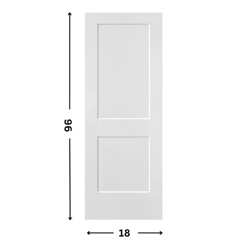 2-panel Hollow Moulded Shaker Door ( 96" height )