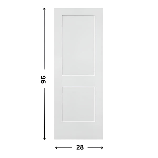 2-panel Hollow Moulded Shaker Door ( 96" height )