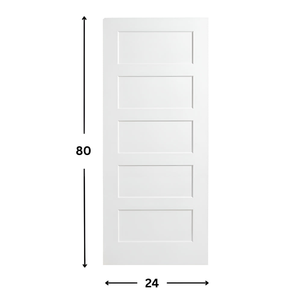 5-panel Solid Shaker Door ( 96" height )