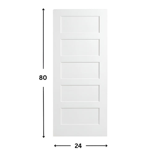 5-panel Solid Shaker Door ( 96" height )