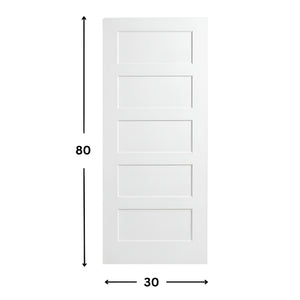 5-panel Solid Shaker Door ( 96" height )
