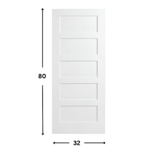 5-panel Solid Shaker Door ( 96" height )
