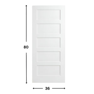 5-panel Solid Shaker Door ( 96" height )