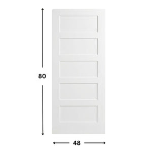 5-panel Solid Shaker Door ( 96" height )