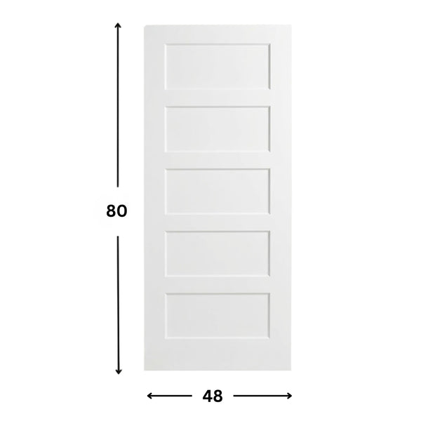 5-panel Solid Shaker Door ( 96" height )