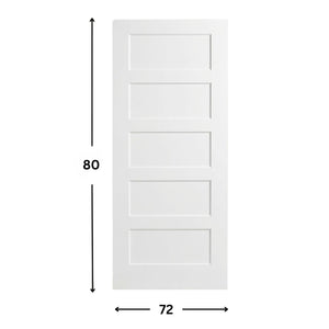 5-panel Solid Shaker Door ( 96" height )