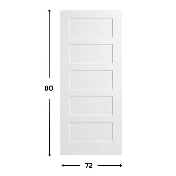5-panel Solid Shaker Door ( 96" height )