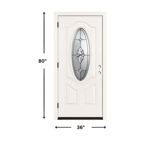 36 x 80 LONG BEACH Fiberglass Exterior Prehung Door