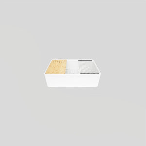 Single Bowl Farmhouse Fireclay Sink White