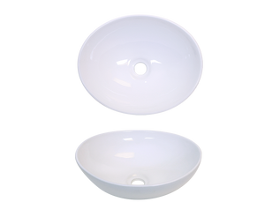 LS-C27 Above Counter Ceramic Sink White