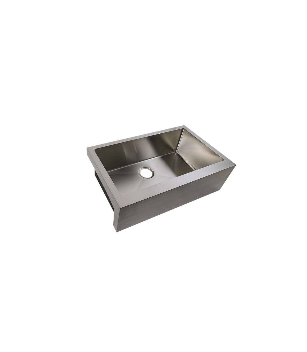 Single Bowl Farmhouse Apron Front Stainless Steel Sink