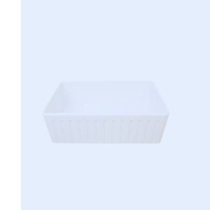 Single Bowl Farmhouse Fireclay Sink White