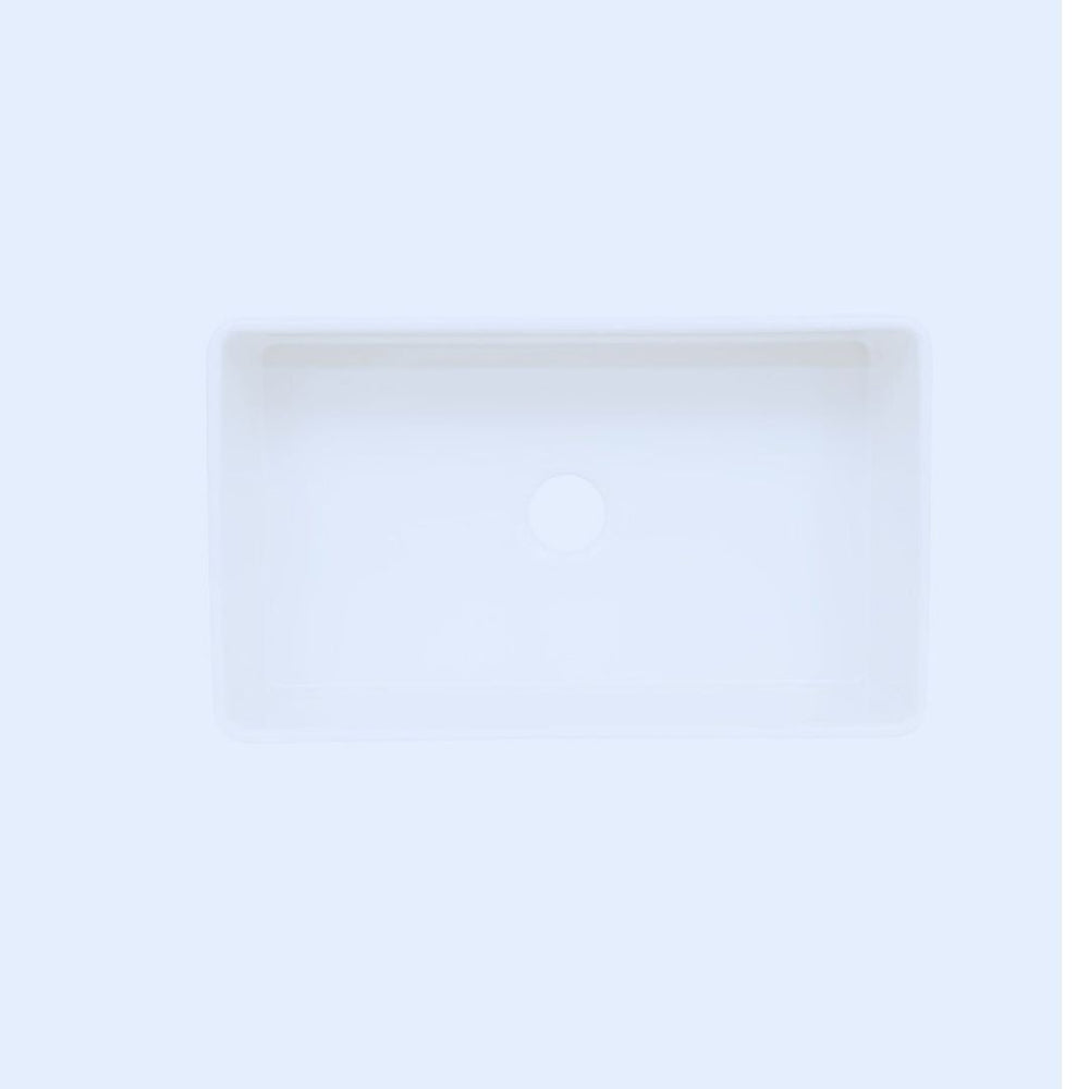 Single Bowl Farmhouse Fireclay Sink White