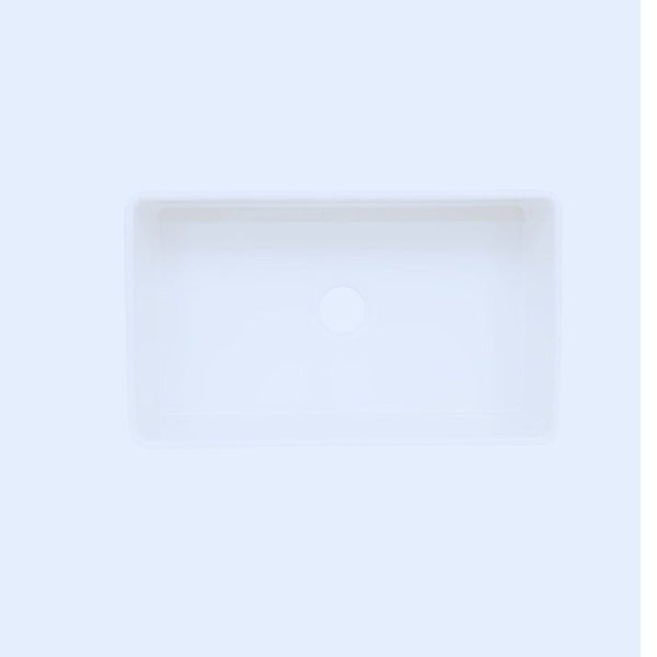 Single Bowl Farmhouse Fireclay Sink White