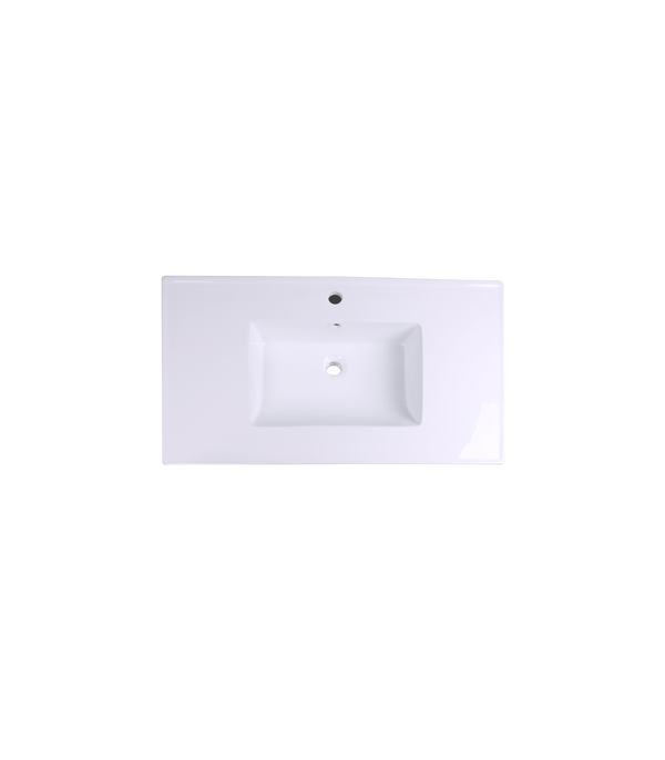 LS-C51 Vanity Top Ceramic Sink White