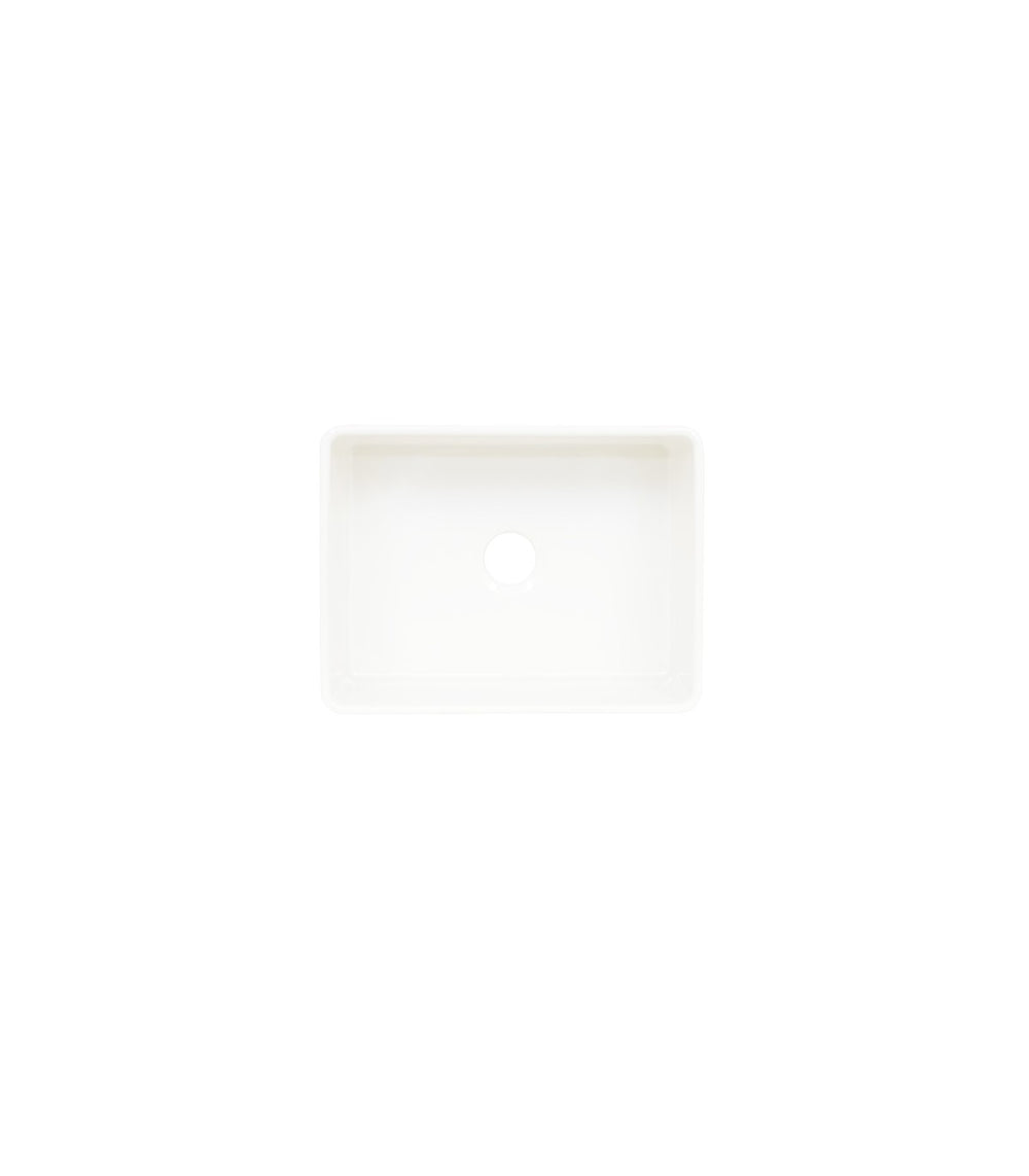 Single Bowl Farmhouse Fireclay Sink White