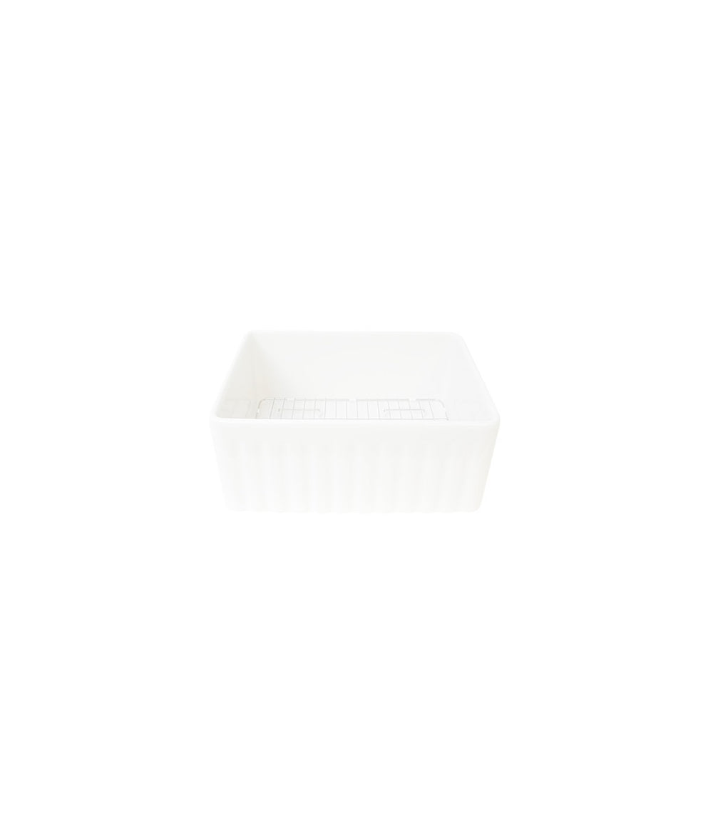 Single Bowl Farmhouse Fireclay Sink White