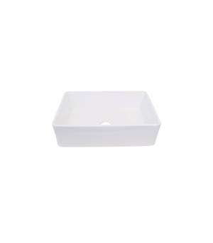 Single Bowl Farmhouse Porcelain Sink White