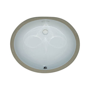 Porcelain Vanity Oval White-1714