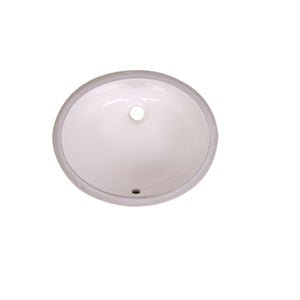 Bisque-Undermount Oval Ceramic