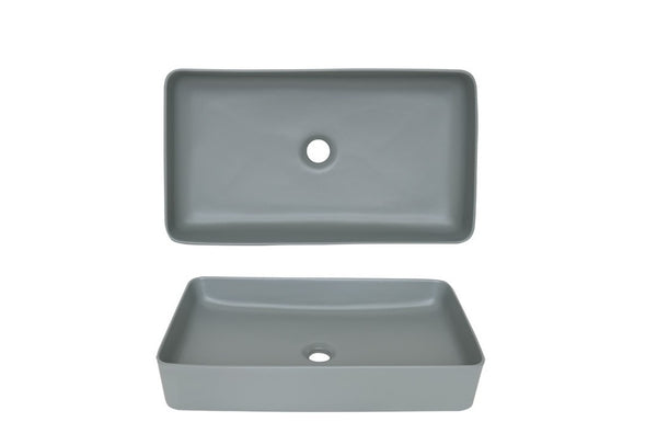 LS-C34 Vessel Ceramic Sink Matt Gray