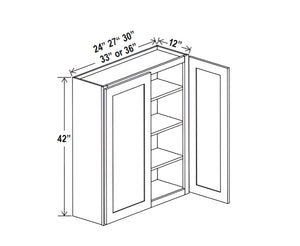 Sage Breeze- 42"H Double Door Wall Cabinet