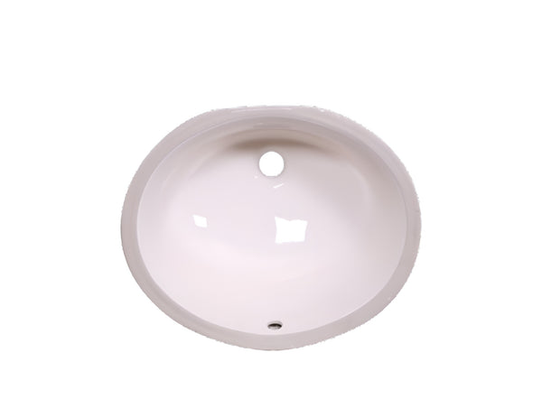 AD-C1815 Bisque-Undermount Oval Ceramic Sink
