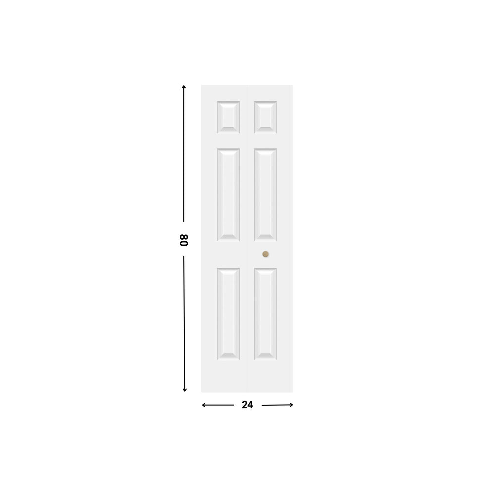 6-panel Bifold Door Hollow Core