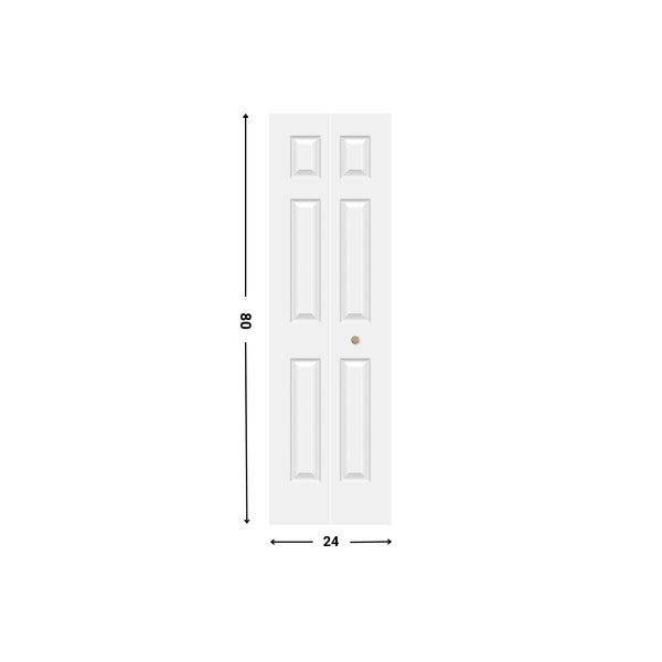 6-panel Bifold Door Hollow Core