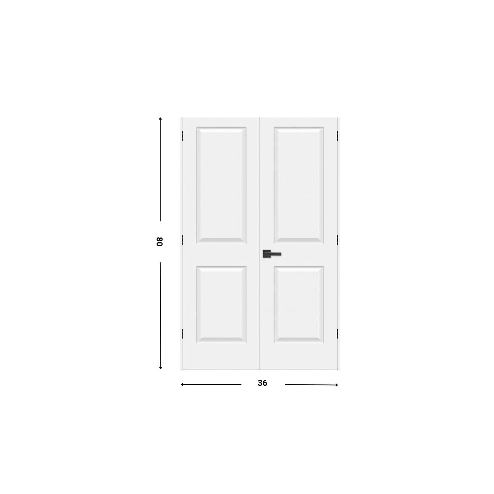 2-panel Hollow Molded Double Door