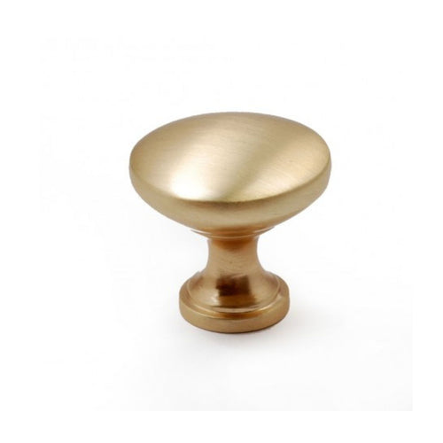 Perilla de gabinete de cocina sólida con acabado dorado ligeramente cepillado - 30GD