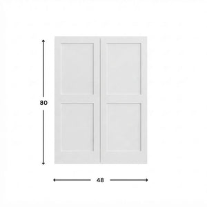 2-panel Moulded Double Door Solid