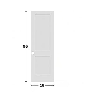2-panel Slab Hollow Moulded Shaker Door ( 96" height )