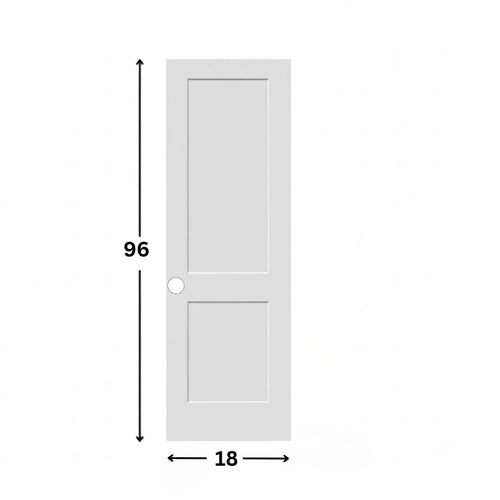 2-panel Slab Hollow Moulded Shaker Door ( 96" height )