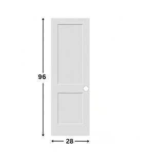 2-panel Slab Hollow Moulded Shaker Door ( 96" height )
