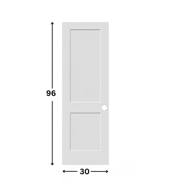 2-panel Slab Hollow Moulded Shaker Door ( 96" height )