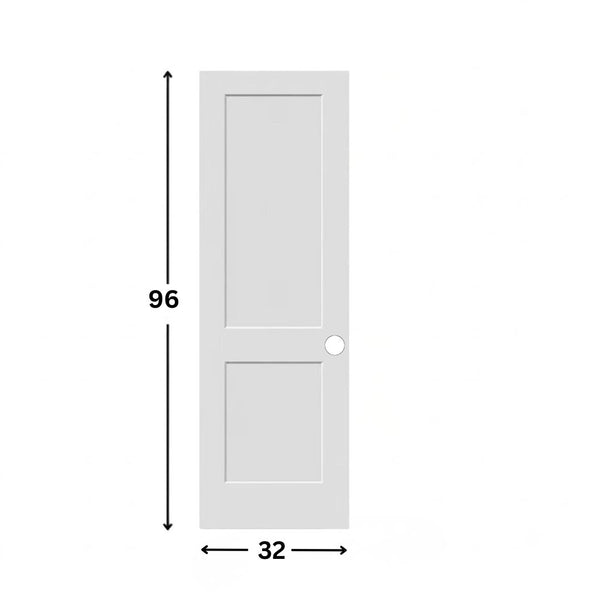 2-panel Slab Hollow Moulded Shaker Door ( 96" height )