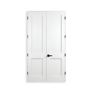 2-panel Solid Shaker Double Door (96" height)
