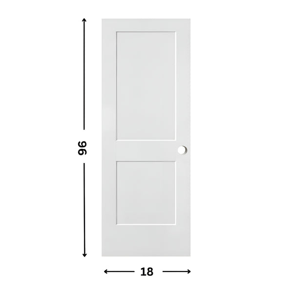 2-panel Hollow Moulded Shaker Door ( 96" height )