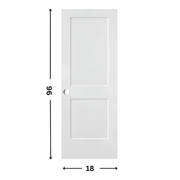 2-panel Hollow Moulded Shaker Door ( 96" height )