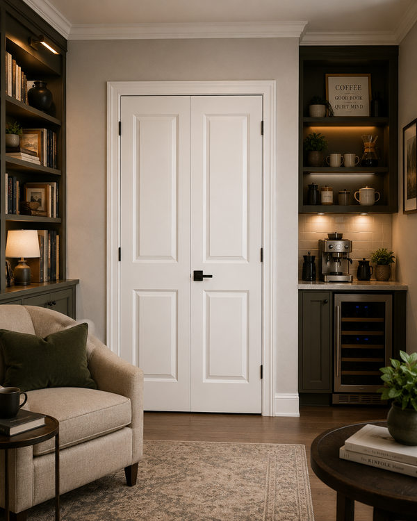 2-panel Hollow Moulded Double Door