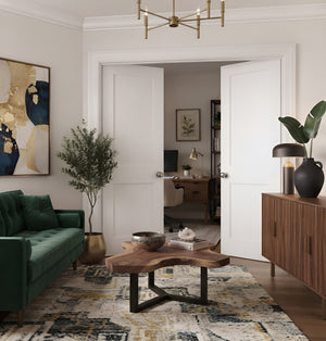 2-panel Moulded Double Door Solid