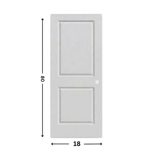 Puerta moldeada de núcleo hueco de 2 paneles con imprimación blanca