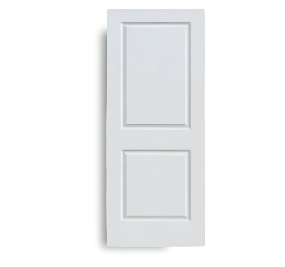 Puerta moldeada de núcleo hueco de 2 paneles con imprimación blanca