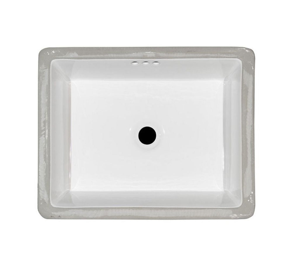 Porcelain Vanity Rectangle White-2015 Flat